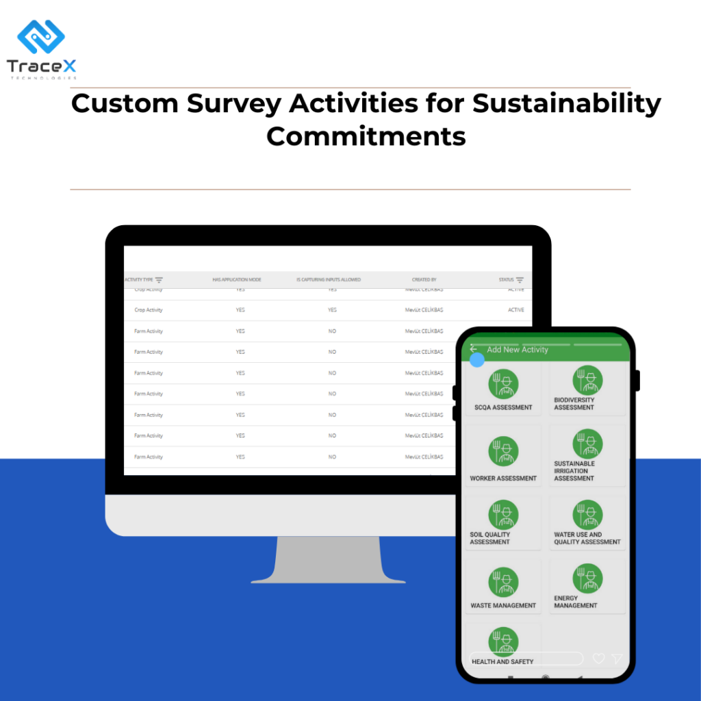 Custom Survey Activities for Sustainability Commitments, Custom Survey Activities