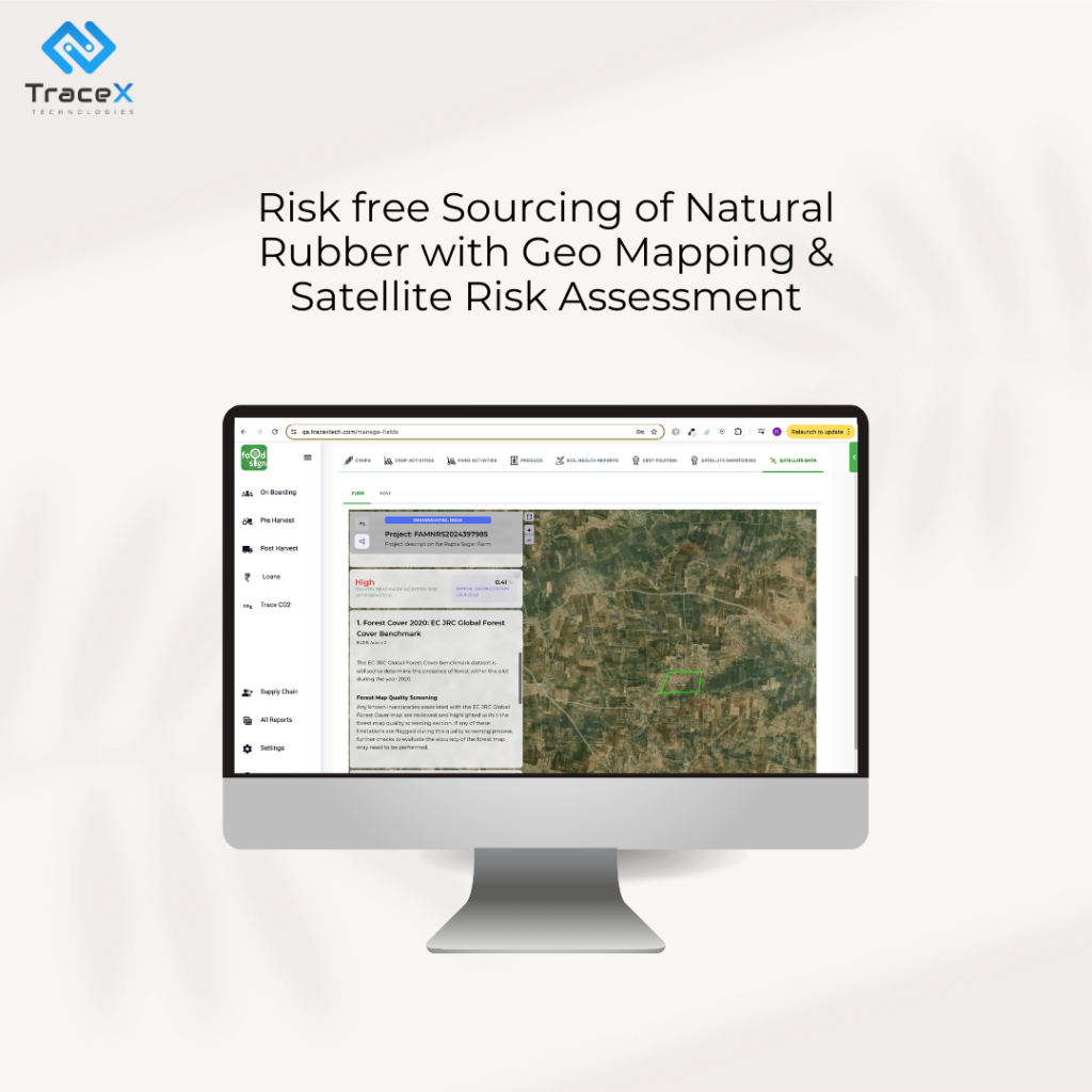 eudr compliance, rubber eudr, eudr rubber compliance, geo mapping